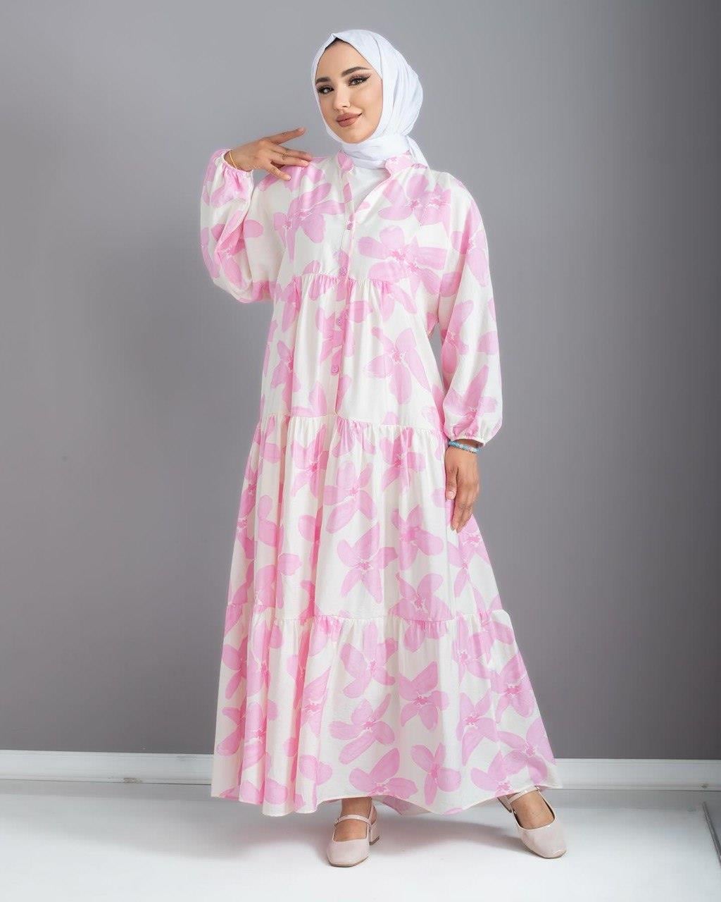 3197 Tripen Elbise PEMBE