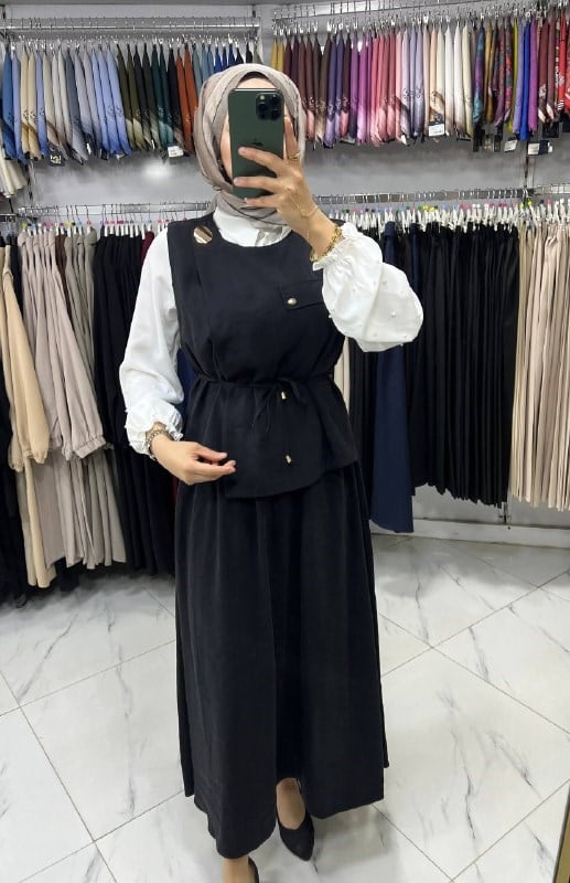 3473 Tripen Tencel Cupra 3 lü Takım SİYAH