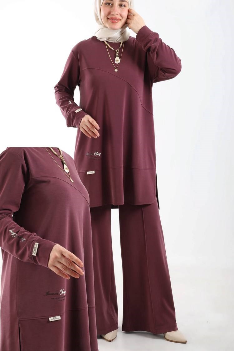 3728 Tripen Pike Pantalonlu Takım MÜRDÜM