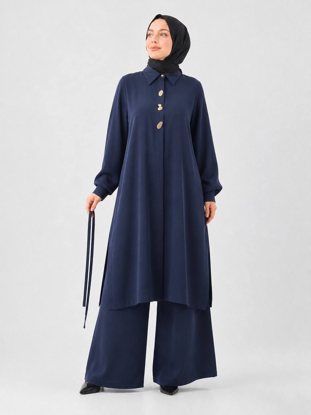 3792 Tripen Pike Pantalonlu Takım LACİVERT