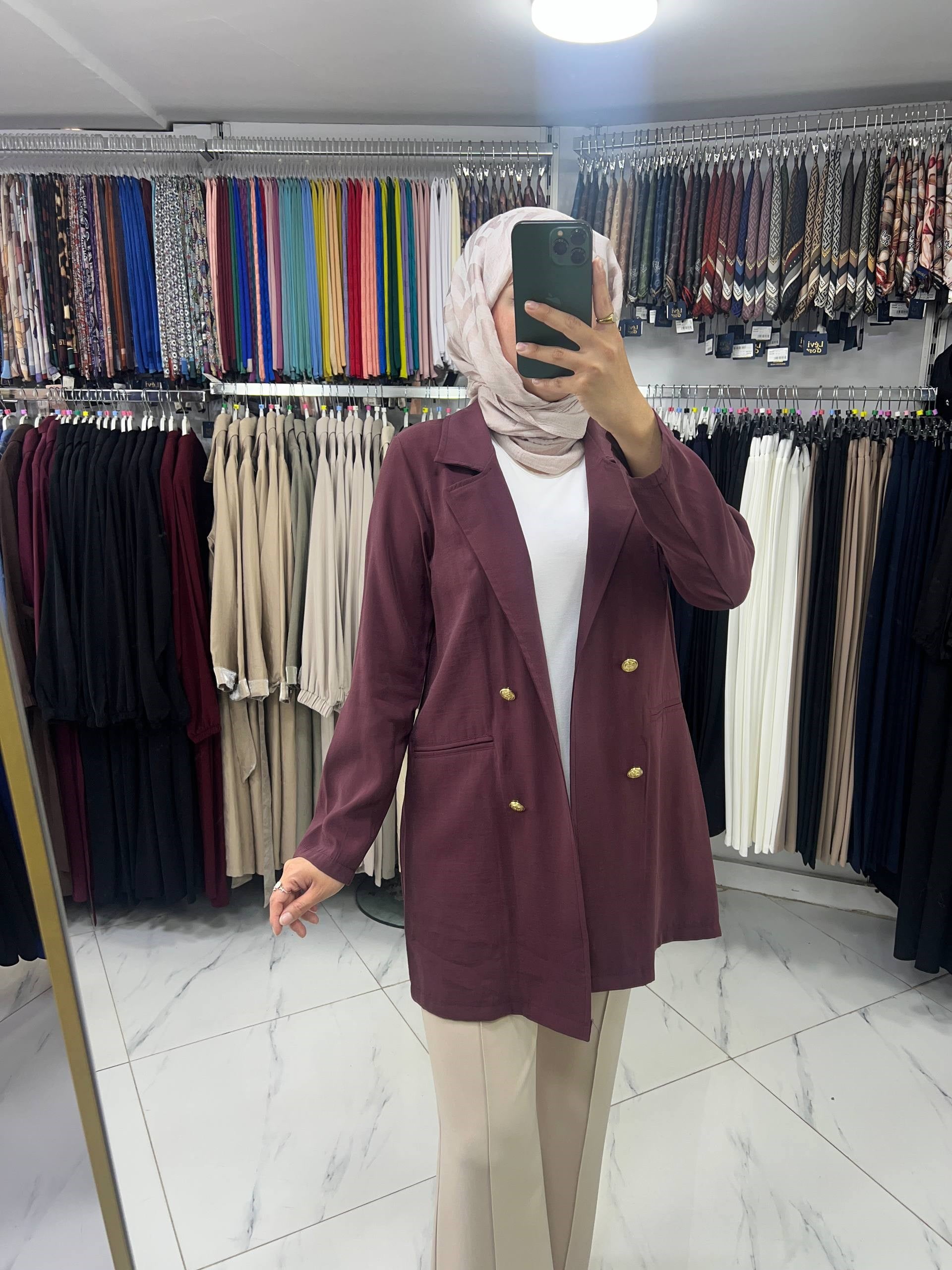 4430 Noşhe Cupra Ceket BORDO