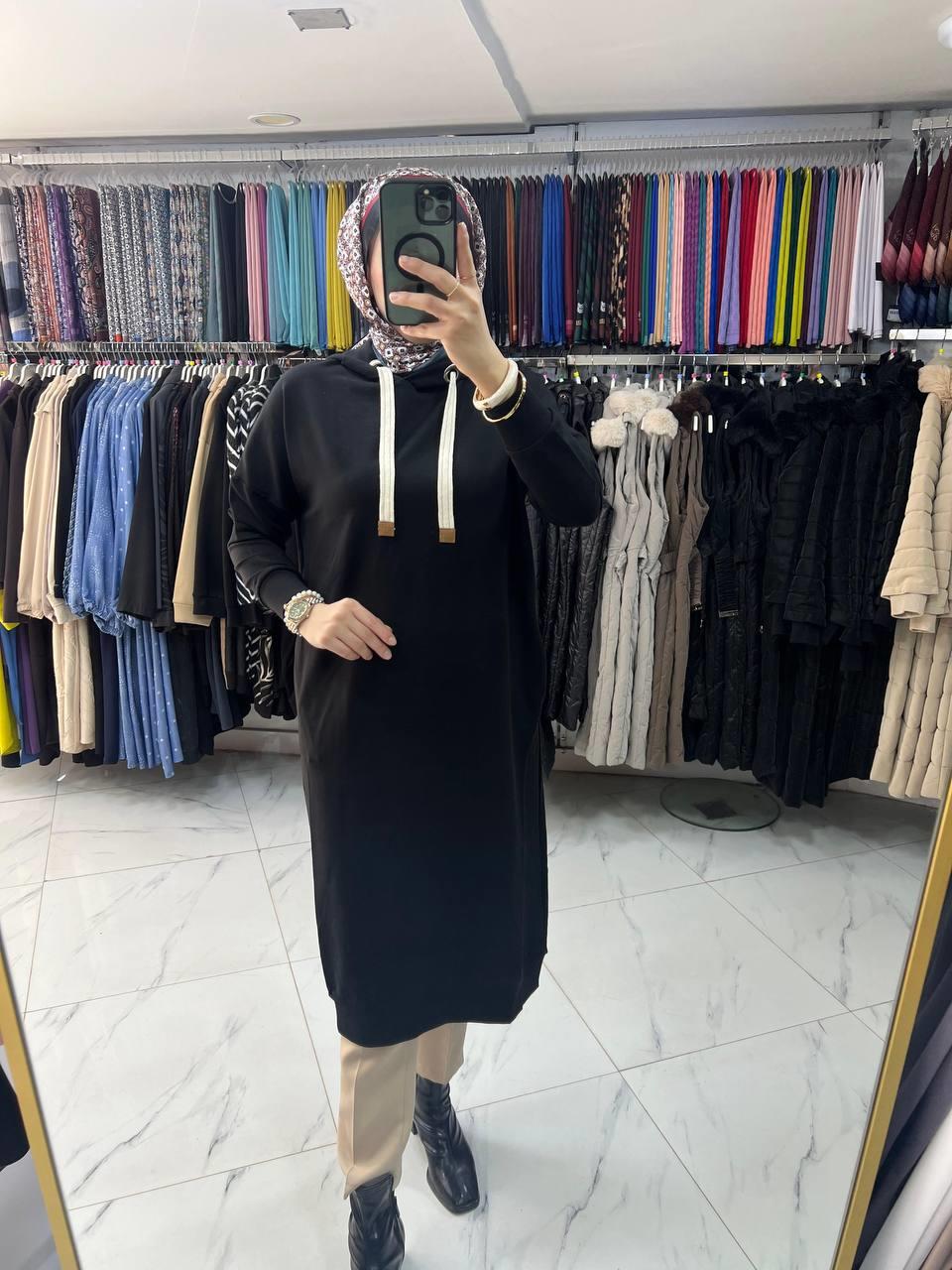 52018 Allday Uzun Sweat SİYAH