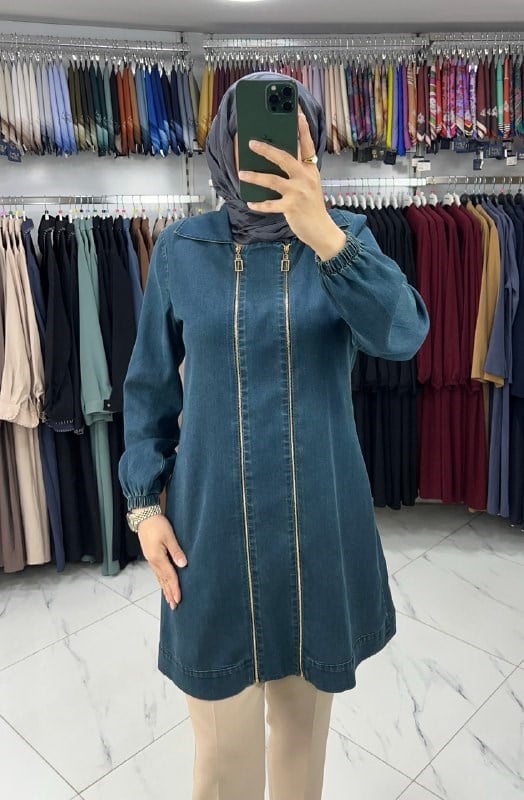 6111  Qeten Giy Çık YEŞİL KOT