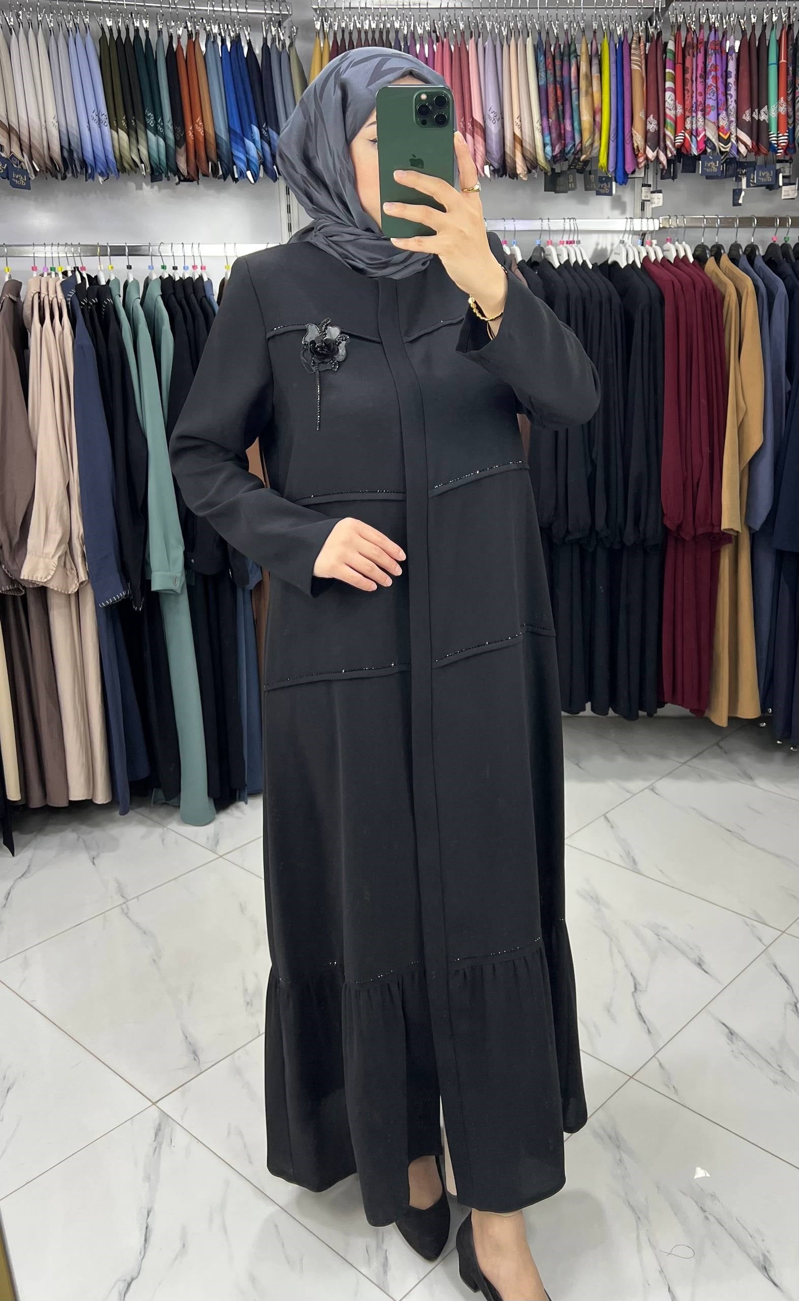 6845 Derin Store Ferace SİYAH