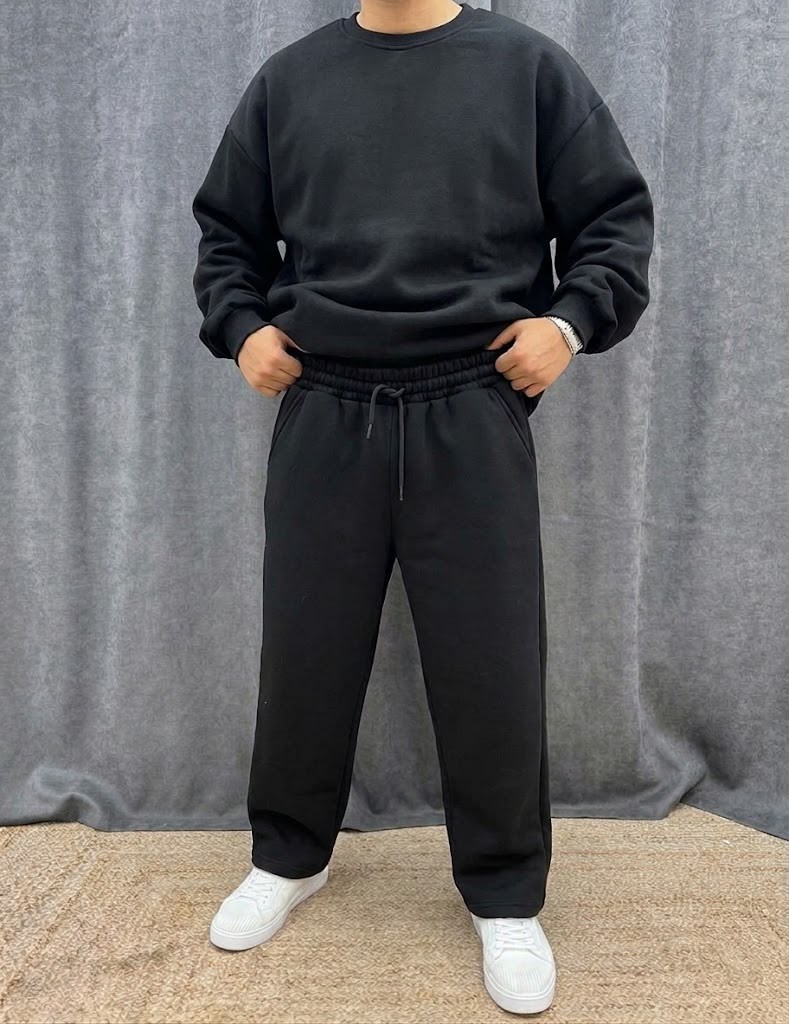 BAGGY 3 İPLİK EŞOFMAN SİYAH