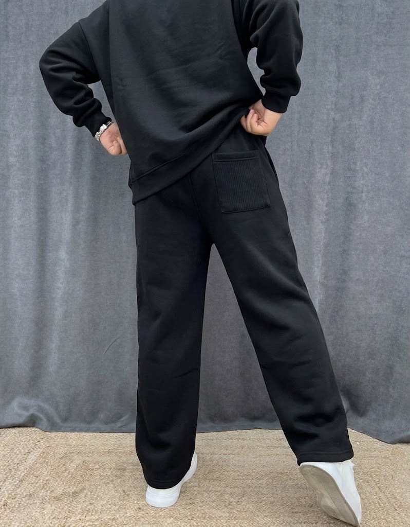 BAGGY 3 İPLİK EŞOFMAN SİYAH