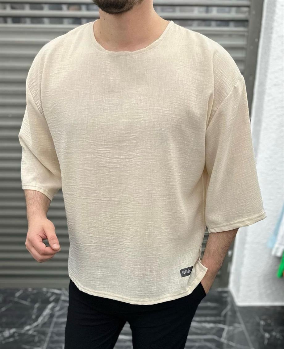 Fakir Kol T-Shirt Krem