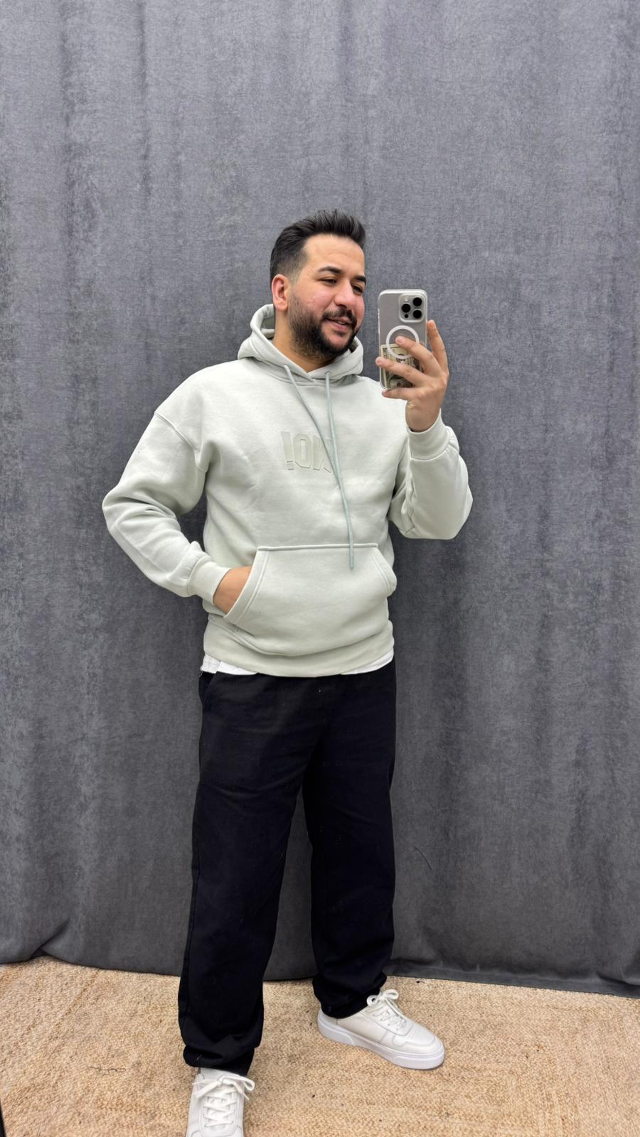 NO! Baskılı 3 İplik Oversize Sweat