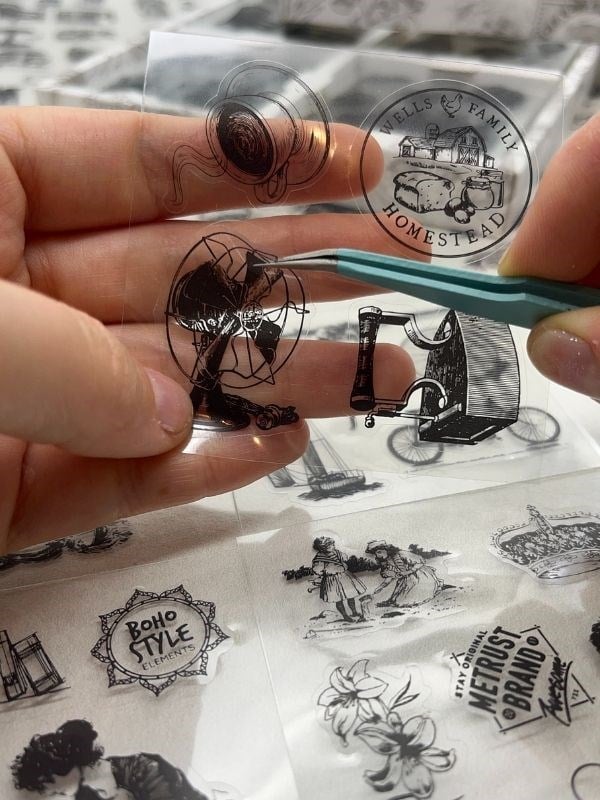  4 Bölmeli 100 Yaprak 573 Adet Özel Tasarım Siyah-Beyaz Renk  Nostaljik Sticker Set /Etiket /Çıkartma / Bullet Journal/Su Geçirmez