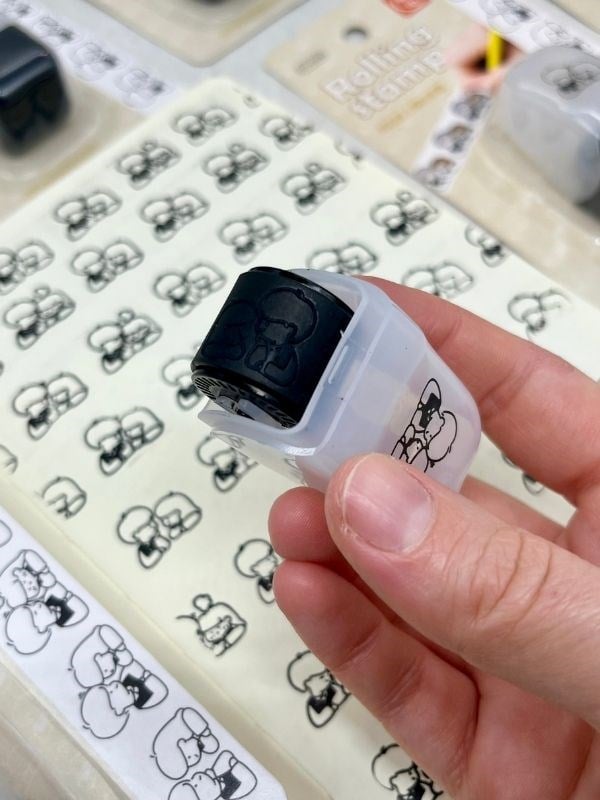  Boyanabilir Süsleme Bandı Arkadaş Desenli Damga /Mühür/Kaşe/Kitap Mühür/Stamp/Seal/ Tipeks/ Tipex/Şerit Daksil