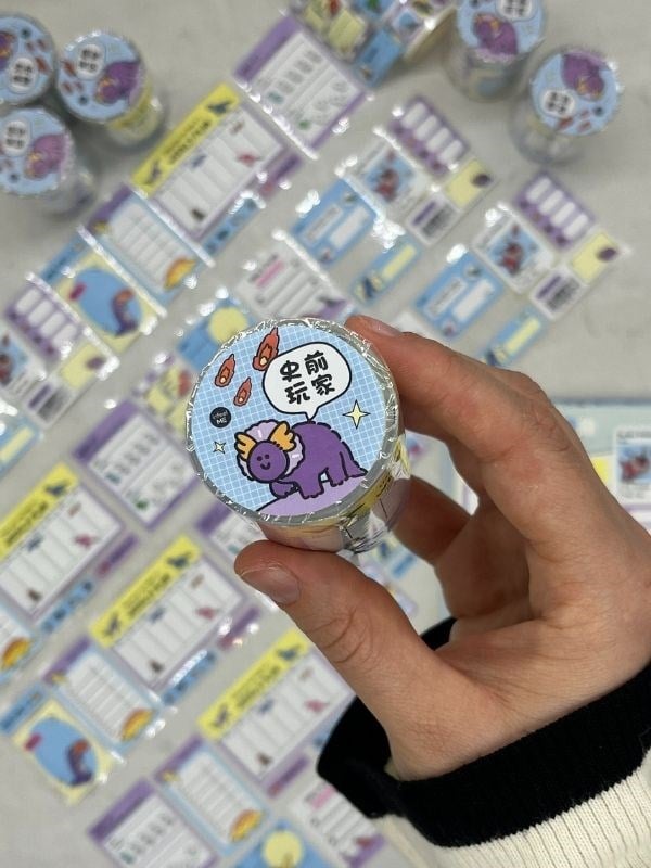  Ejderha Temalı Tek Tek Çıkartmalı Haftalık-Aylık Planlayıcı Motivasyon Stickerı Washi Bant/Etiket/Bullet Journal