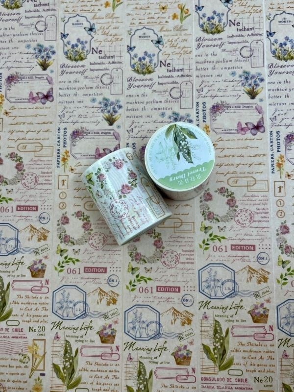  Seyahat Günlüğü Temalı Washi Bant/ Washi Tape/ Sticker/ Bullet Journal