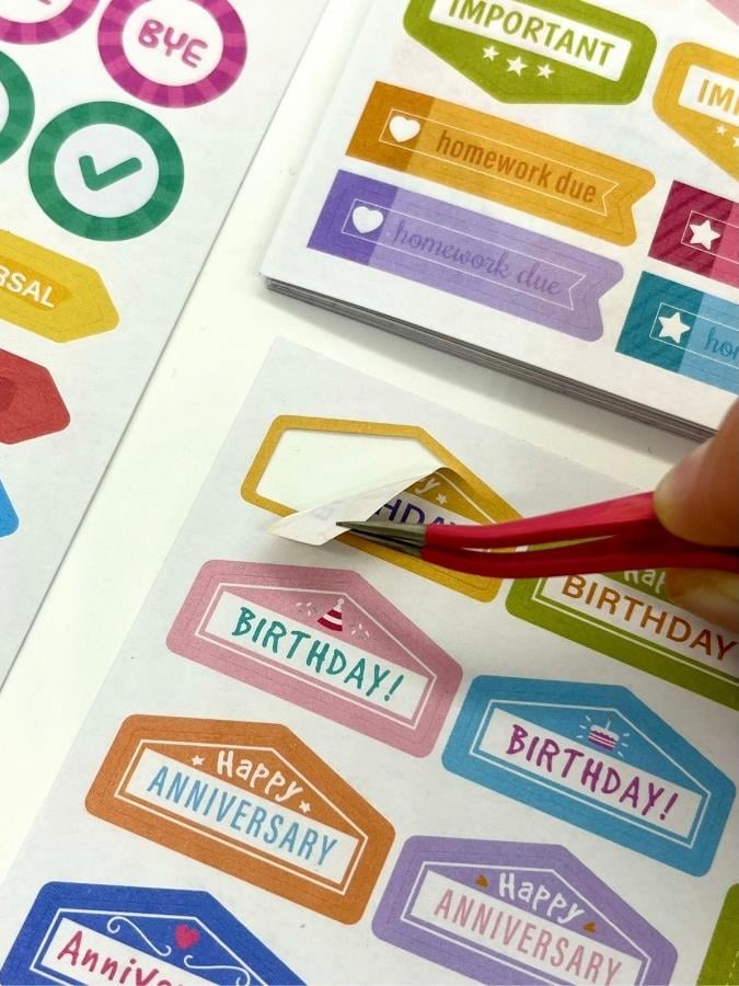 16 Yaprak 690 Parça Haftalık Planlayıcı Stickerlar/Renkli Etiket Seti/Çıkartma/Bullet Journal