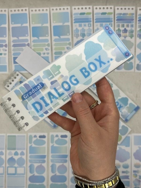20 Yaprak 278 Adet Binderli Mavi Tonları Planlayıcı İndeks/İndex Sticker/Etiket/Çıkartma/Postit/Post-it