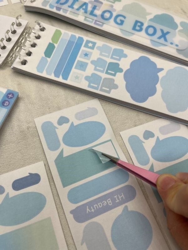 20 Yaprak 278 Adet Binderli Mavi Tonları Planlayıcı İndeks/İndex Sticker/Etiket/Çıkartma/Postit/Post-it