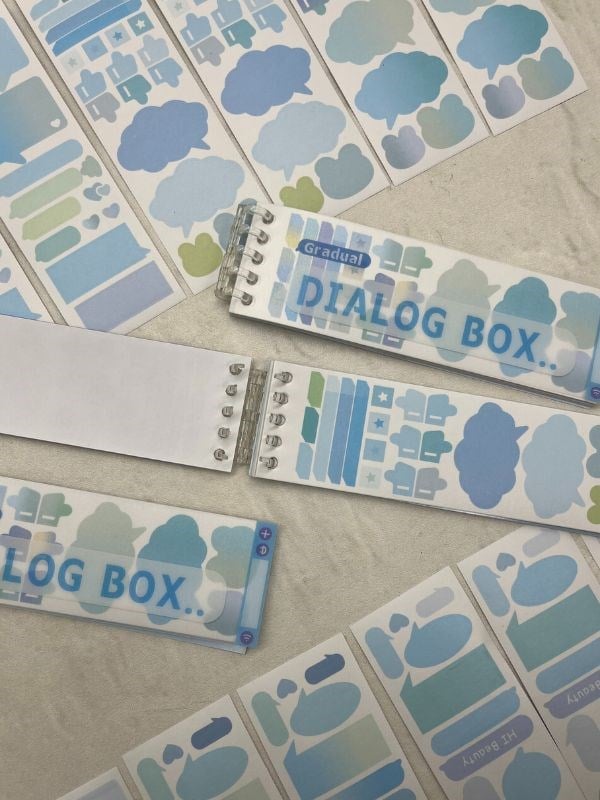 20 Yaprak 278 Adet Binderli Mavi Tonları Planlayıcı İndeks/İndex Sticker/Etiket/Çıkartma/Postit/Post-it