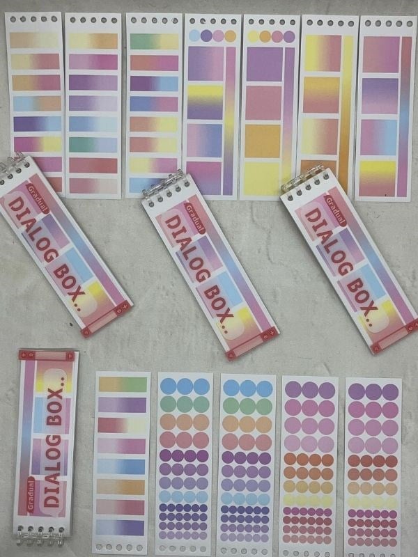 20 Yaprak 328 Adet Binderli Kırmızı Tonları Planlayıcı İndeks/İndex Sticker/Postit/Etiket/Çıkartma/Post-it
