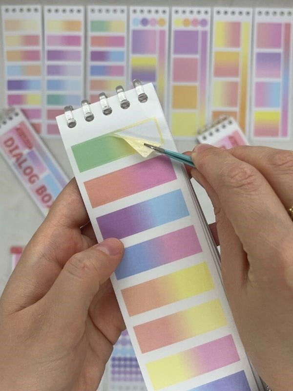 20 Yaprak 328 Adet Binderli Kırmızı Tonları Planlayıcı İndeks/İndex Sticker/Postit/Etiket/Çıkartma/Post-it
