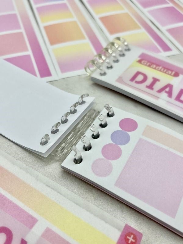 20 Yaprak 328 Adet Binderli Pembe Tonları Planlayıcı İndeks/İndex Sticker/Etiket/Çıkartma/Postit/Post-it