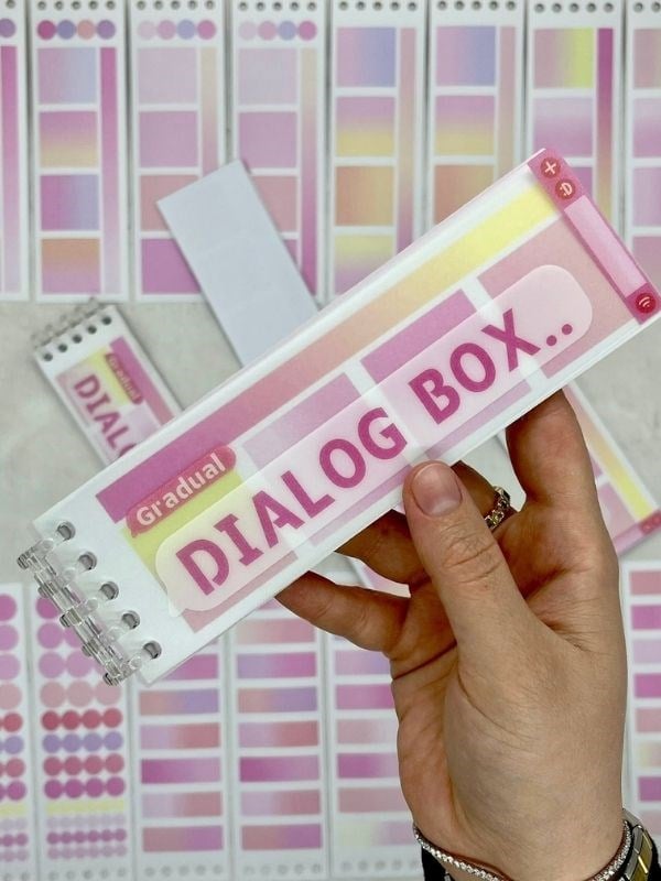 20 Yaprak 328 Adet Binderli Pembe Tonları Planlayıcı İndeks/İndex Sticker/Etiket/Çıkartma/Postit/Post-it