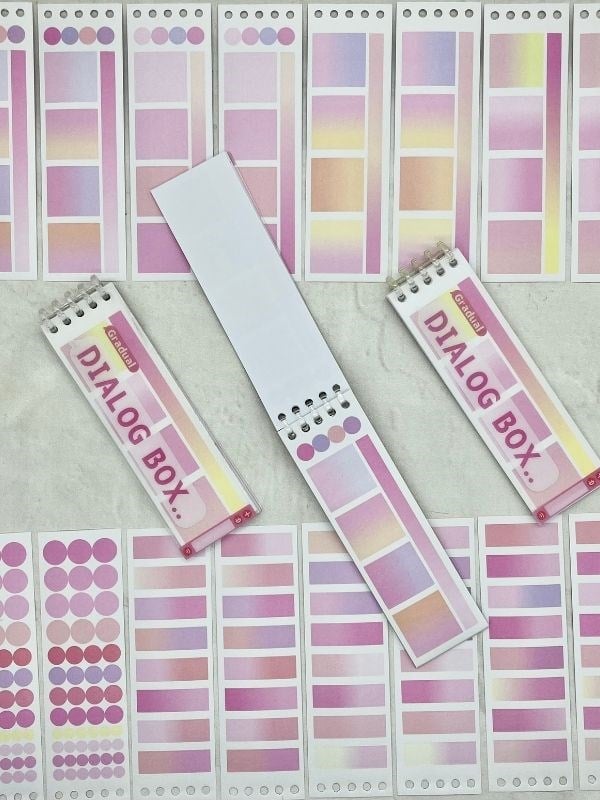 20 Yaprak 328 Adet Binderli Pembe Tonları Planlayıcı İndeks/İndex Sticker/Etiket/Çıkartma/Postit/Post-it