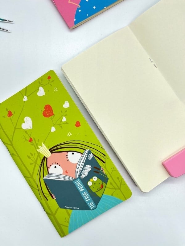 3’lü Kawaii Prenses Masal Temalı Çizgisiz Mini Defter Seti 3*64 Sayfa/Notebook/Günlük