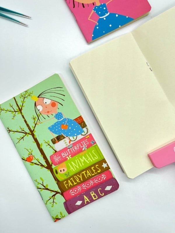3’lü Kawaii Prenses Masal Temalı Çizgisiz Mini Defter Seti 3*64 Sayfa/Notebook/Günlük