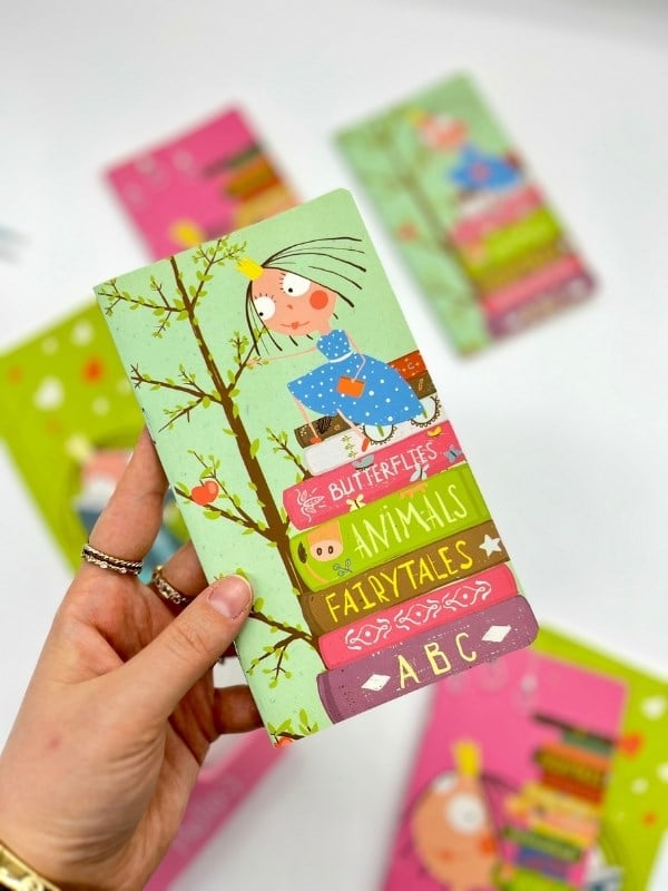 3’lü Kawaii Prenses Masal Temalı Çizgisiz Mini Defter Seti 3*64 Sayfa/Notebook/Günlük