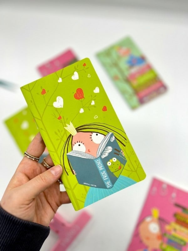 3’lü Kawaii Prenses Masal Temalı Çizgisiz Mini Defter Seti 3*64 Sayfa/Notebook/Günlük