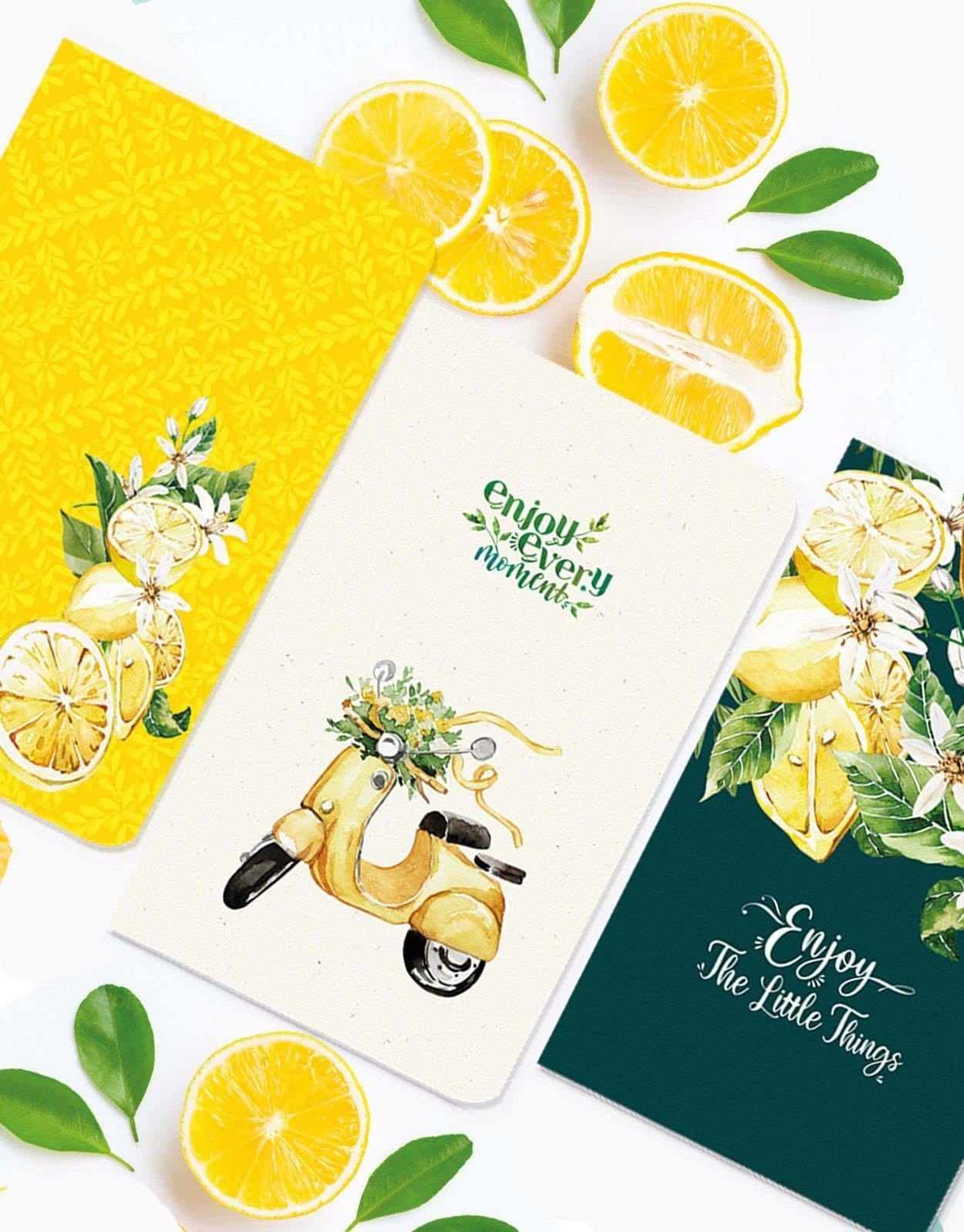 3'lü Limon Defter Set