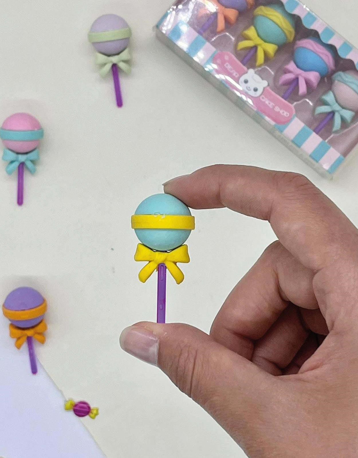 4'lü Lolipop Silgi