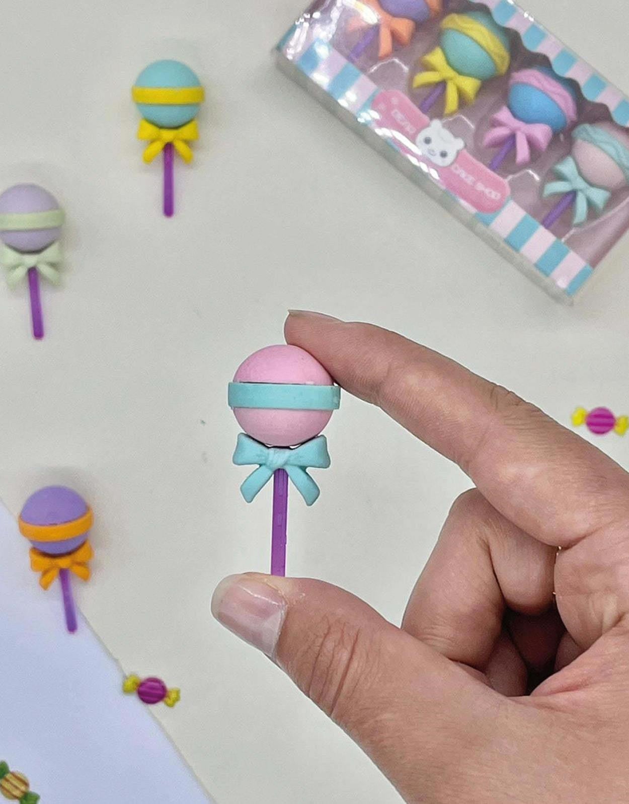 4'lü Lolipop Silgi