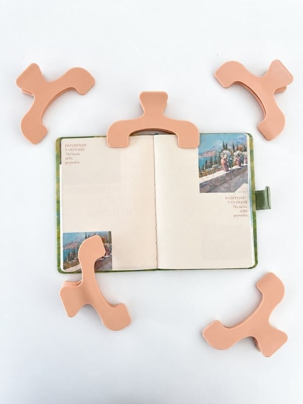 Açık Pembe Çok Fonksiyonlu Kitap ve Defter Klipsi / Sayfa Tutucu / Journal ve Scrapbook Yardımcısı / Somon Rengi
