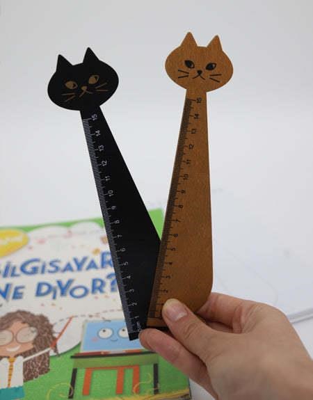 Ahşap Kedi Cetvel