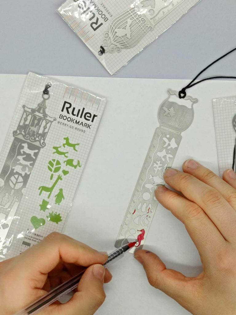 Akvaryum Metal Kitap Ayracı Cetvel