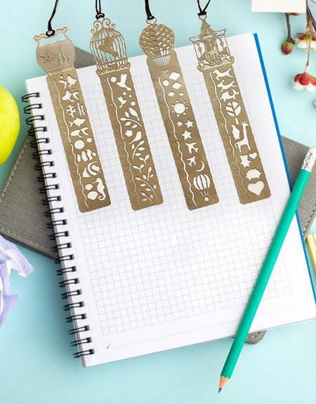Akvaryum Metal Kitap Ayracı Cetvel
