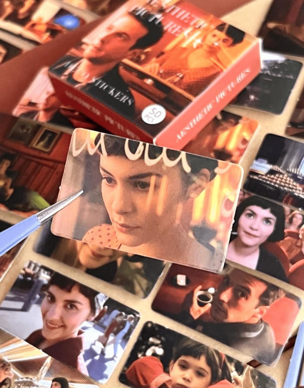 Amelie Filmi Kutu Sticker / Bullet Journal / Defter Süsleme/ Çıkartma / Scrapbook/ Retro