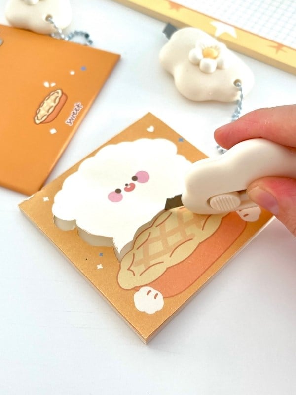 Beyaz Çiçek Desenli Mini Maket Bıçağı/Sanat Bıçağı/Bullet Journal/Scrapbook/Falçata