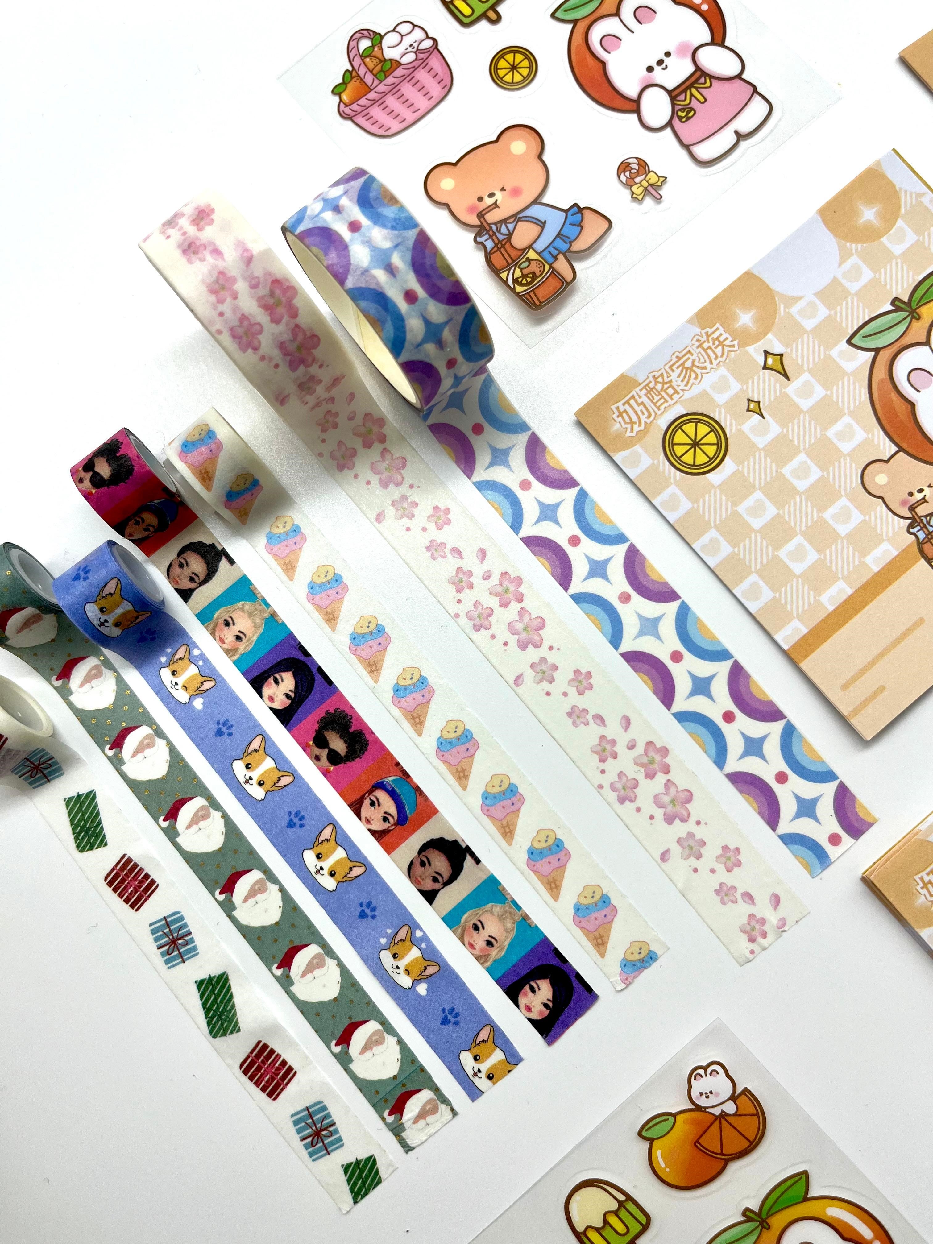 Citrus Tavşan ve Ayı Temalı 40 Yaprak Post-it 7 Adet Washi Bant 3 Yaprak Sticker Kutulu Set