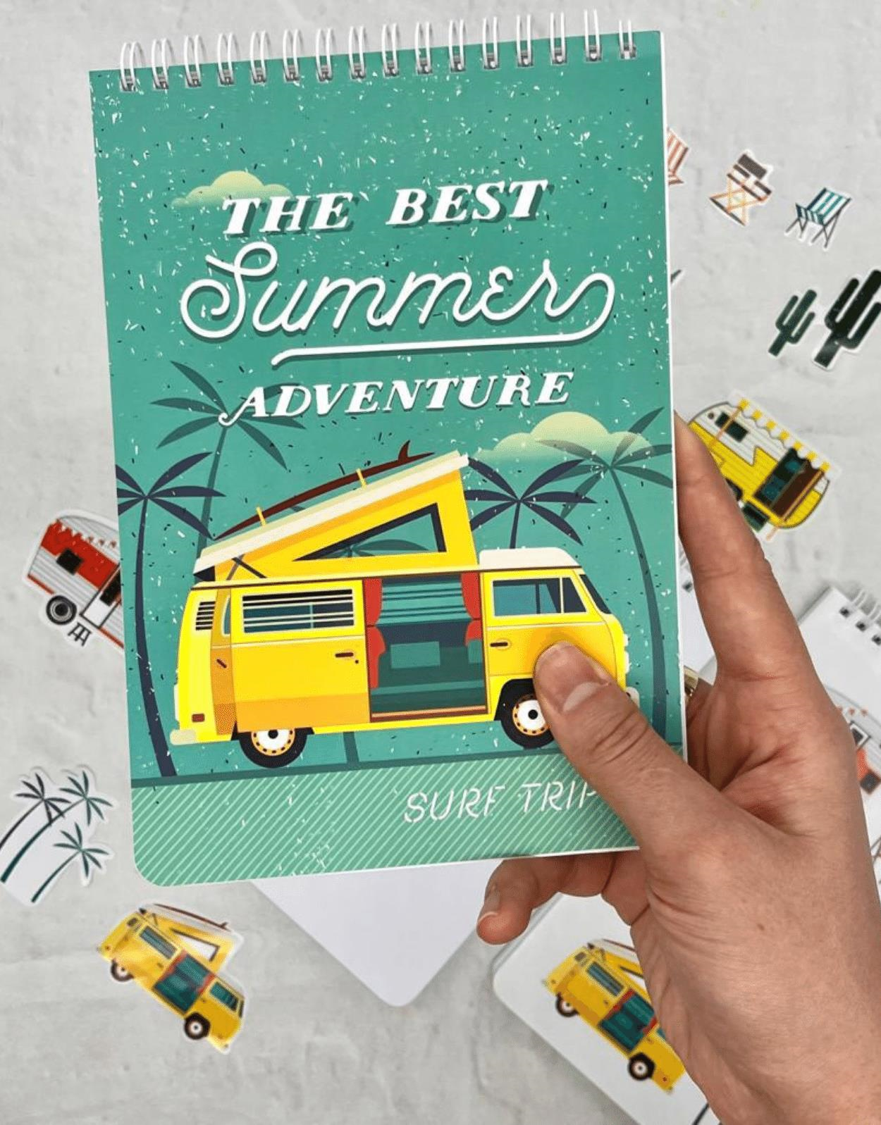 Çizgisiz The Best Summer Spiralli Defter Tek Yaprak Stickerlı