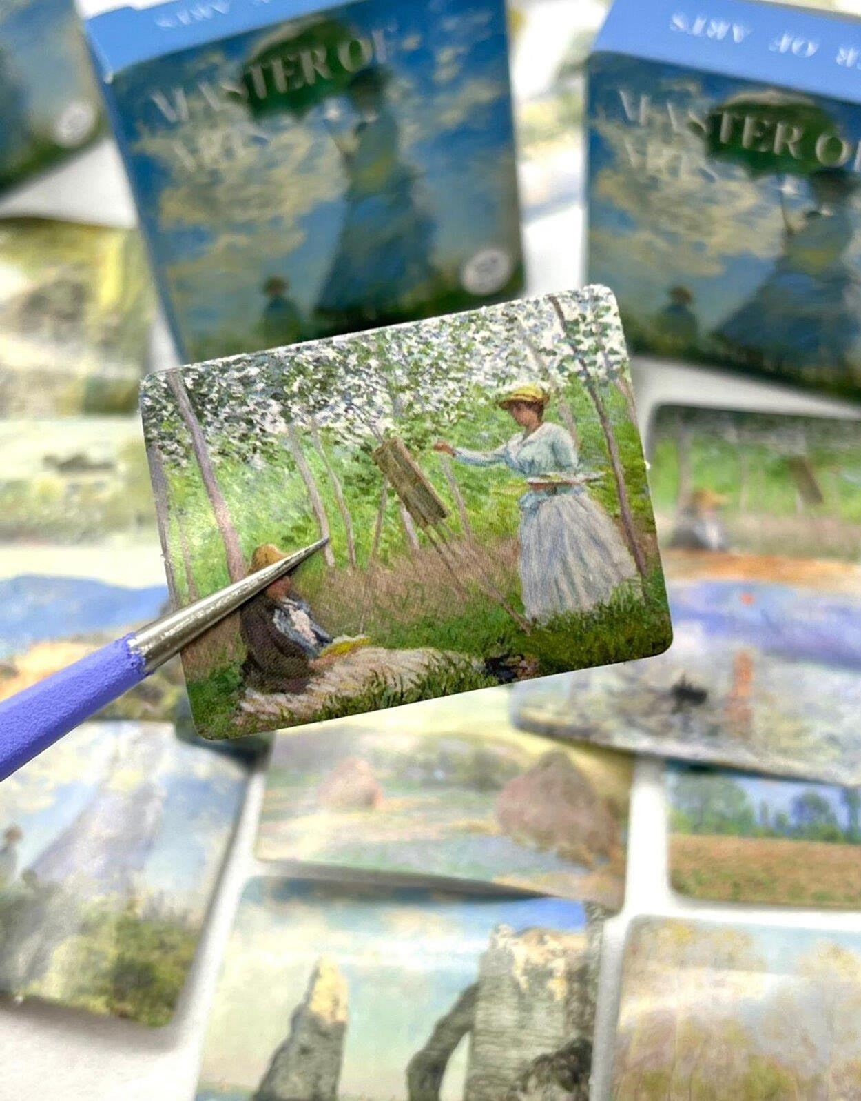 Claude Monet Sanat Eserleri Kutu Sticker - Bullet Journal - Defter Süsleme-Çıkartma