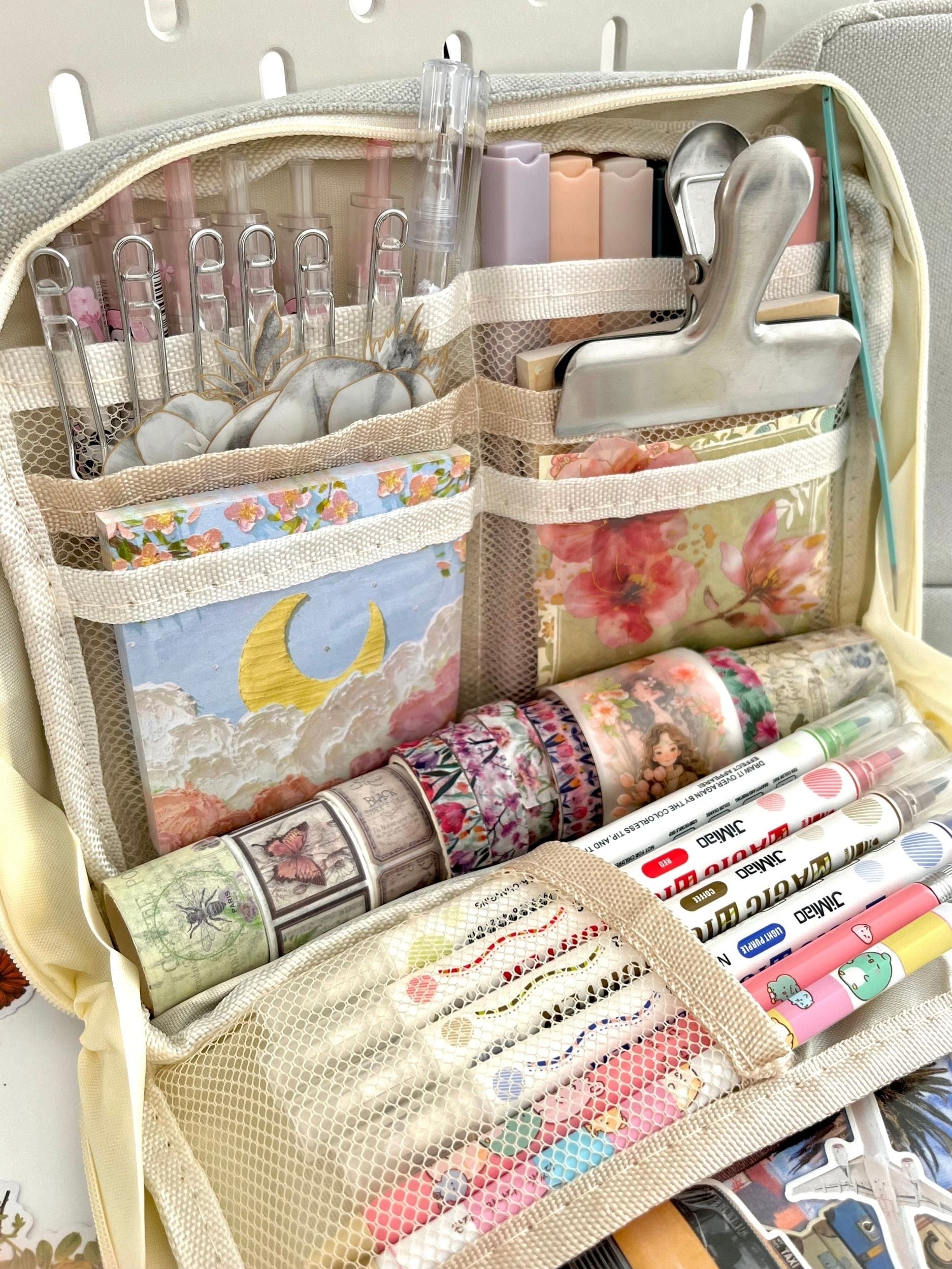Creative Pencil Case Gri 9 Bölmeli Geniş Hacimli Kalem Kutusu Kırtasiye ve Hobi Organizer Çantası