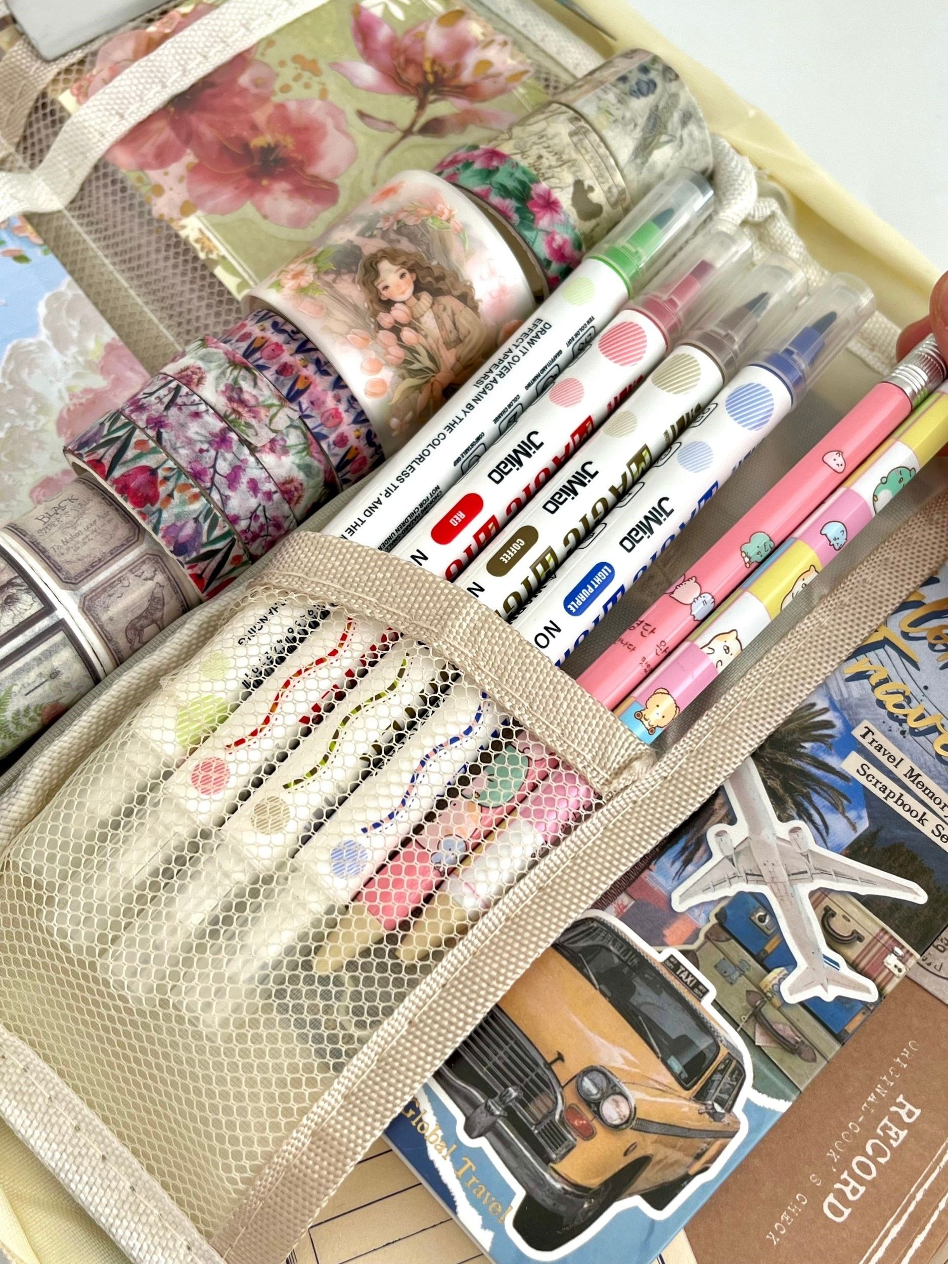 Creative Pencil Case Gri 9 Bölmeli Geniş Hacimli Kalem Kutusu Kırtasiye ve Hobi Organizer Çantası