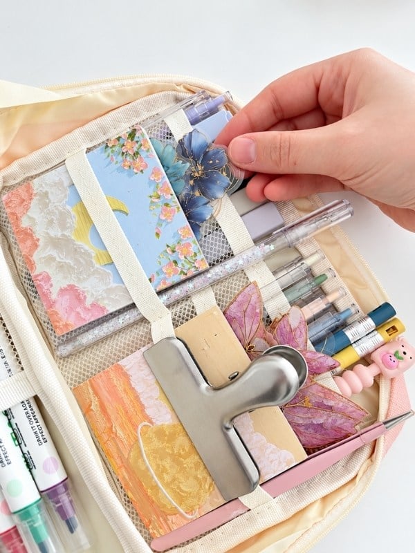 Creative Pencil Case Pembe 9 Bölmeli Geniş Hacimli Kalem Kutusu Kırtasiye ve Hobi Organizer Çantası
