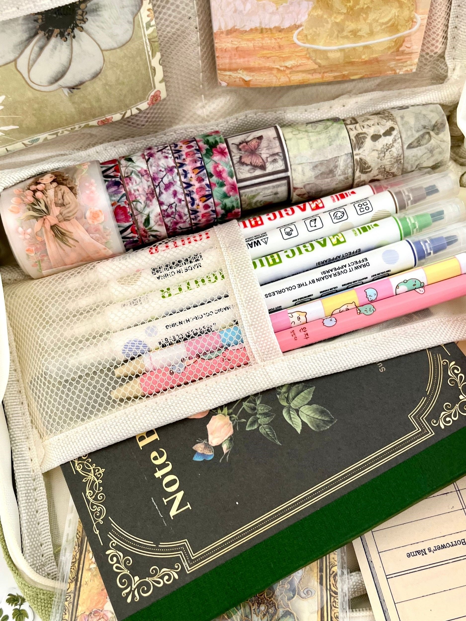 Creative Pencil Case Yeşil 9 Bölmeli Geniş Hacimli Kalem Kutusu Kırtasiye ve Hobi Organizer Çantası