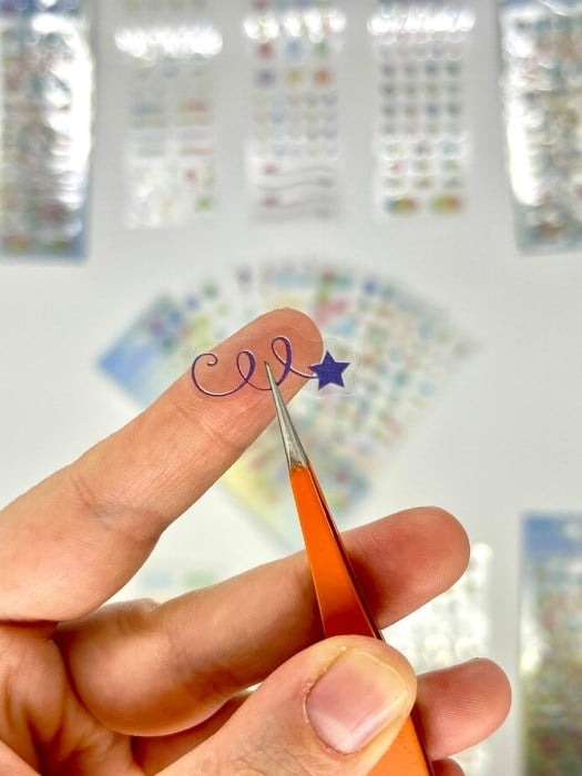 Dynamic Color Pastel Yıldız Ok ve Şekiller 6 Yaprak 227 Adet Sticker Seti/Etiket/Çıkartma