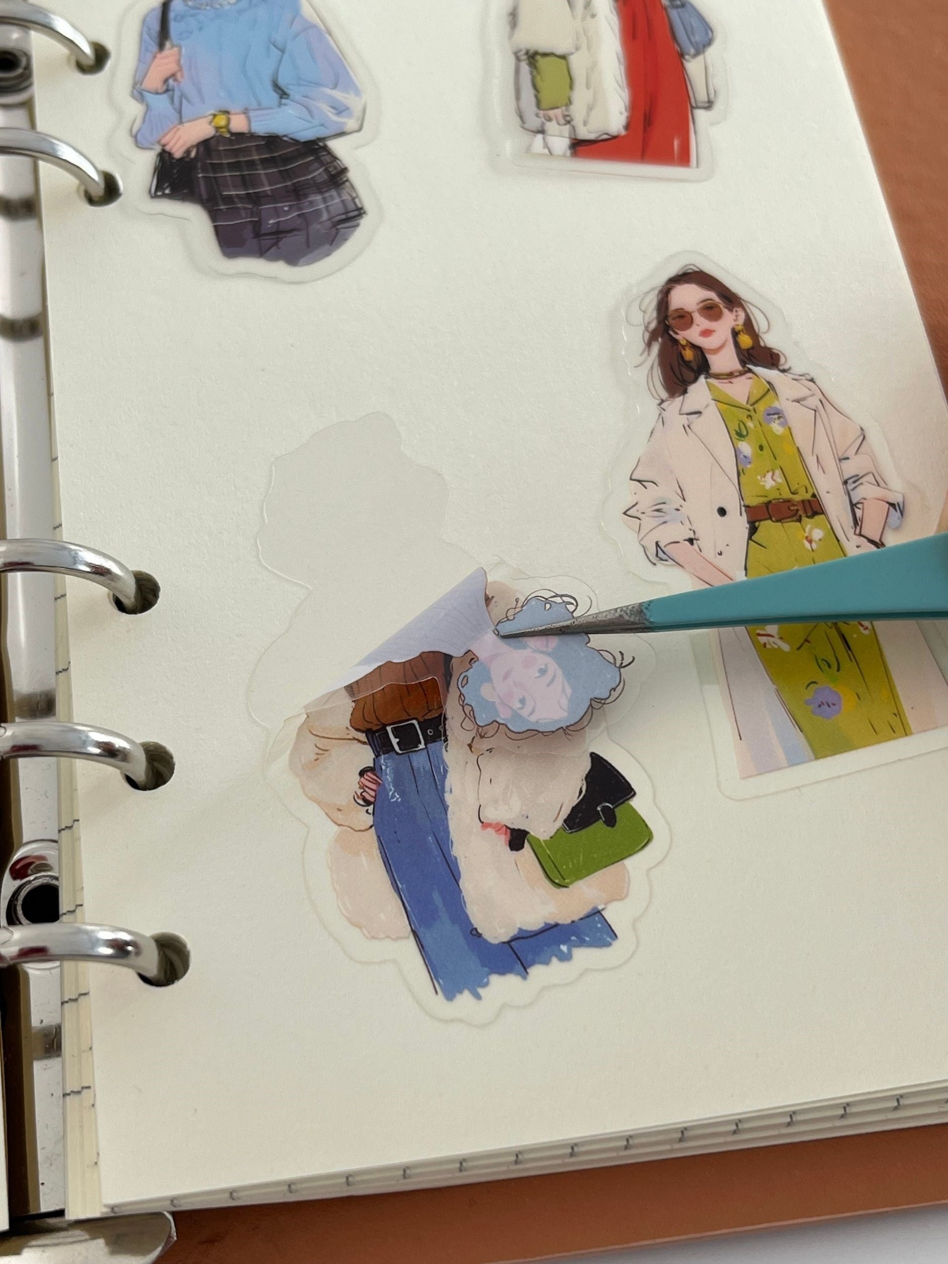 Female Lead With Aura Şehir Modası Temalı 20 Adet Dekoratif Sticker Seti/ Etiket/Çıkartma