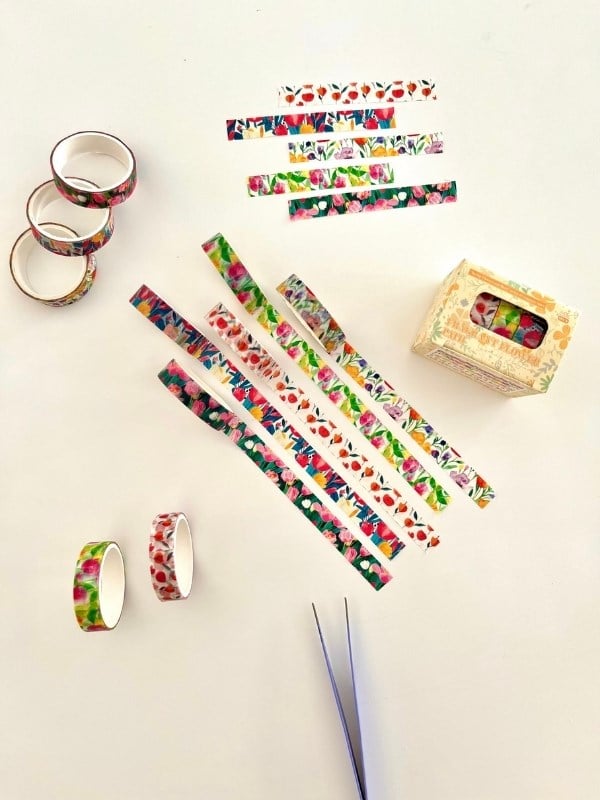 Fragrant Flower Path Bahar Çiçekleri Temalı 5'li Washi Bant Set (5*2m)/Masking Tape/Desenli Bant