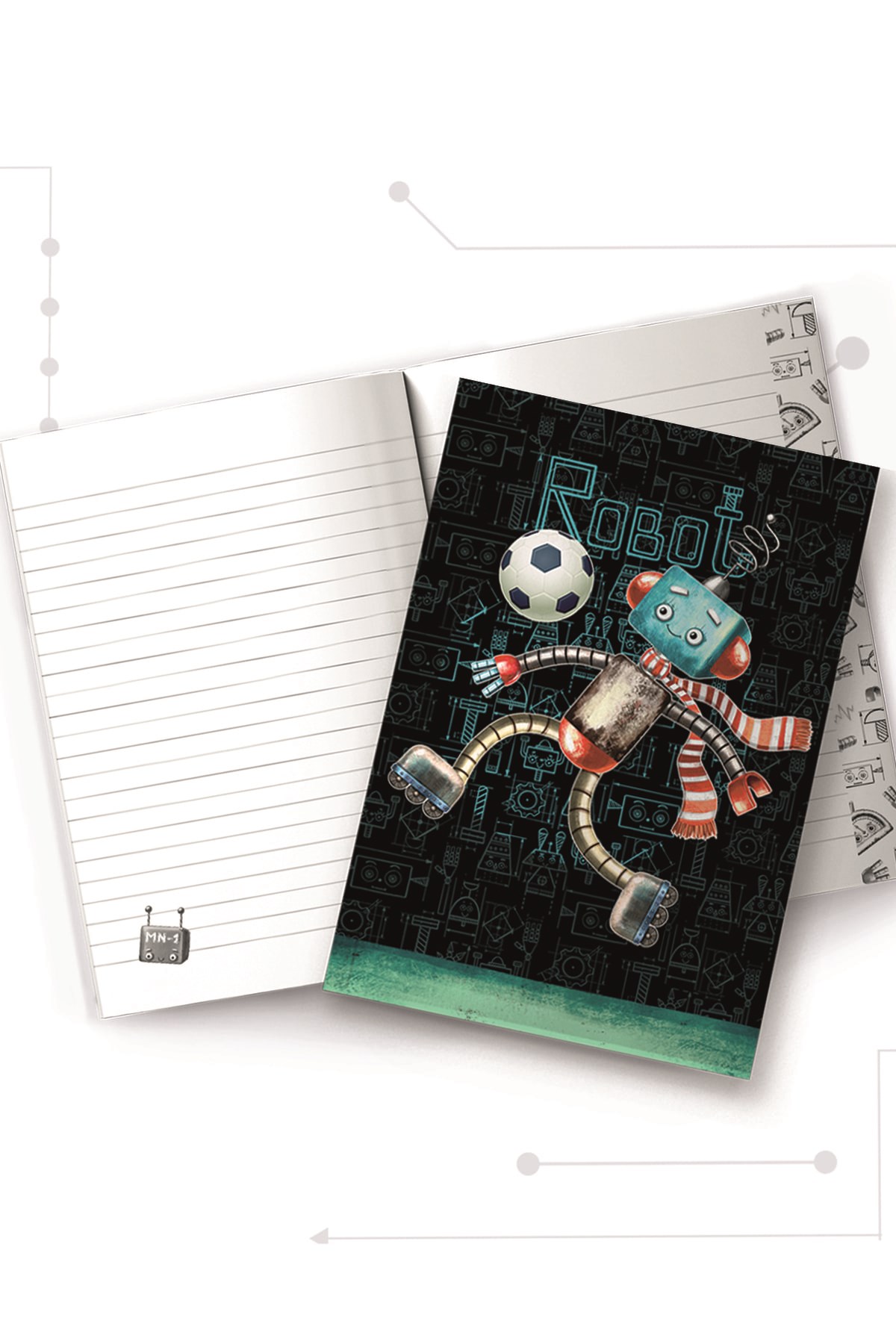Futbolcu Robot Defter