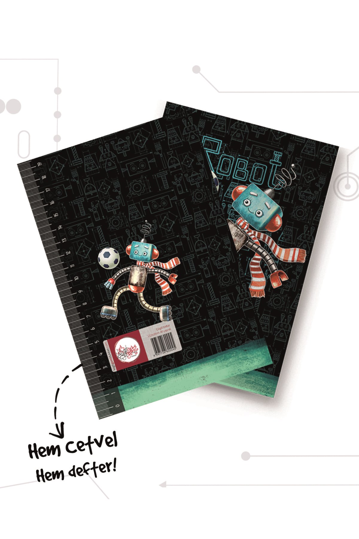 Futbolcu Robot Defter